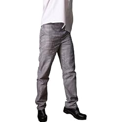 Uncommon Threads Baggy Chef Pant 100% Cotton with 2" elastic waist and brass zipper