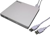 418Q t TlqL. SL160  SANDBERG USB DVD Mini Reader Externes DVD Laufwerk Weiss 8X Speed DVD 24X Speed CD