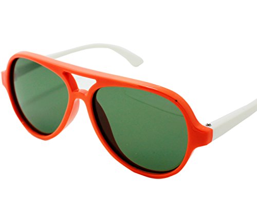 RIVBOS RBK004 Rubber Flexible Kids Polarized Sunglasses Wayfarer Style Age 3-10