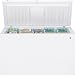 GE FCM20SUWW 19.7 cu. ft. Chest Freezer with Manual Defrost, 5 Lift-Out and Sliding Bulk Storage Baskets, Second Level Rail, Interior Light, Lock and Power 