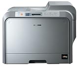 Samsung CLP-510N - Printer - colour - duplex - laser - Legal, A4 - 1200 dpi x 1200 dpi - up to 25 ppm (mono) / up to 6 ppm (colour) - capacity: 350 sheets - USB, 10/100Base-TX