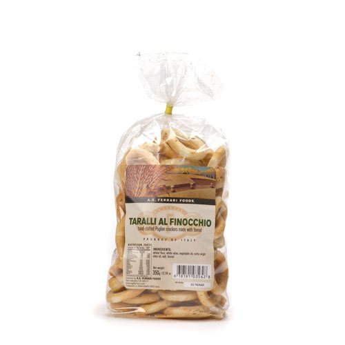 Traditional Ring-Shaped Crackers Baked with Fennel (Taralli al Finocchio) by A.G. Ferrari