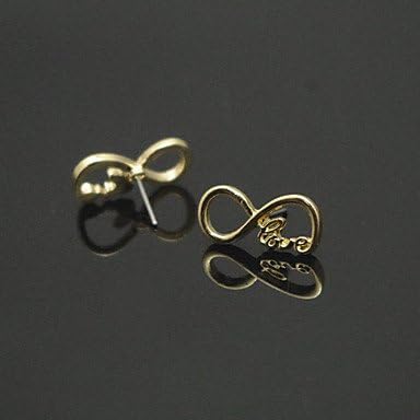 Suravitsell @Sweet Multicolor Alloy Stud Earrings(1 Pair) Gold