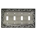 Leaf and Vine Quad Switch Wall Plate