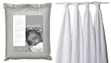 Aden & Anais Baby Muslin Swaddling Blanket /Muslin Squares White 4 Pack