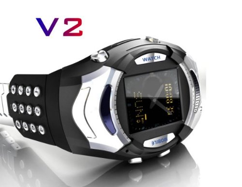 V2 Mobile Cell Watch Phone. With Keypad and 1.3MP Camera. Stereo Add Additional Accessories:: Bundle USB Cable+Car+Wall Charger Supplied Memory is to small, upgrade me to: 2GB Micro SD Memory Card