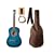 Austin Bazaar 38" Blue Guitar with Carrying Bag And Accessories