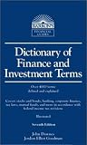 Dictionary of Finance and Investment Terms (Barron's Dictionary of Finance & Investment Terms)