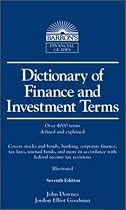Dictionary of Finance and Investment Terms (Barron's Dictionary of Finance & Investment Terms)