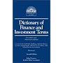 Dictionary of Finance and Investment Terms (Barron's Dictionary of Finance & Investment Terms)