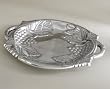 Wining & Dining Oval Grapes Aluminum Metal Serving Platter