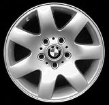 01-02 BMW 325I 325-i ALLOY WHEEL RIM 16 INCH, Diameter 16, Width 7 (7 SPOKE, 4DR, STYLE #45), 47mm offset #45 Star spoke design, SILVER, 1 Piece Only, Remanufactured (2001 01 2002 02) ALY59289U10
