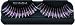 False Eye Lashes Fake Holographic Metallic Purple and Silver Long Fantasy Eyelashes Costume Accessory