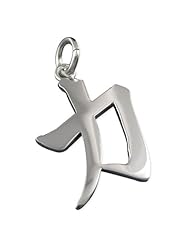 925 Silver STRENGTH Kanji Chinese Character Pendant Hawaiian Silver Jewelry