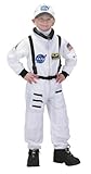 Aeromax Jr. Astronaut Suit with Embroidered Cap, White, size 8/10