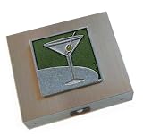 Green Martini Travel Jewelry Case