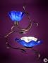 Magnolia Swag Chandelier (Cobalt Blue)