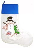 36 Oversized White Snowman Christmas Stocking