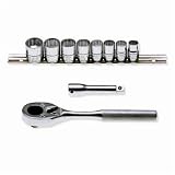 Jbua02s Urrea 10 Pc Socket Set - 3/8 Drive, 3/8 In. To 13/16 In.