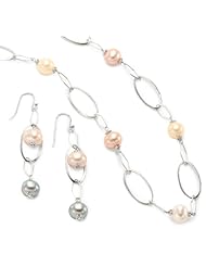 Bella Pearl Necklace and Earrings Set