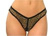 Leopard Mesh Crotchless Panty. One Size