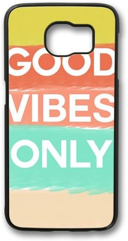 Good Vibes Only Quote Theme Samsung Galaxy S6 Case PC Material Black