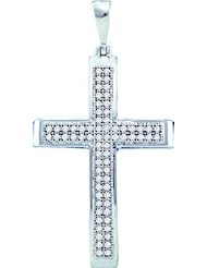0.20CTW DIAMOND CROSS PENDANT