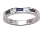 0.75 (3/4) cttw Karina B(tm) Sapphire Band LIFETIME WARRANTY
