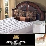 Grande Hotel Collection 4.5 Inch Memory Foam and Fiber Mattress Topper, Size King