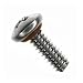 18-8 Stainless Steel Machine Screw, Plain Finish, Pan Head, Phillips Drive, Sealing, 1/2" Length, Fully Threaded, #10-32 UNF Threads (Pack of 10)