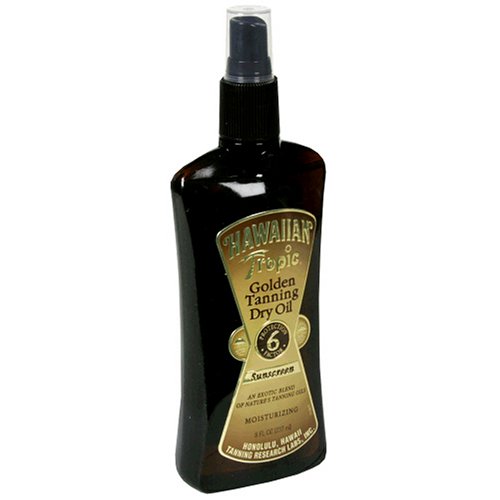 Hawaiian Tropic Golden Tanning Oil Spray SPF 6 (8 oz.) (Pack of 3) by Hawaiian Tropic