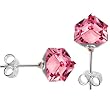 Rose Cube Stud Earrings MADE WITH SWAROVSKI ELEMENTS