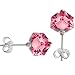 Rose Cube Stud Earrings MADE WITH SWAROVSKI ELEMENTS