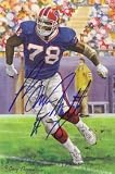 Bruce Smith Autographed Buffalo Bills Goal Line Art Card
