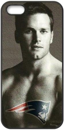 iPhone 5 & 5s Case - NFL Player New England Patriots Tom Brady Rubber (TPU) Cases Accessories for Apple iPhone 5 & 5s