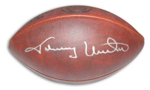 Johnny Unitas Autographed Football