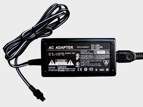 ABC Products ac mains adapter adaptor power supply charger for Sony ACL200, AC-L200, AC-L25, ACL25, AC-L25A, ACL25A, AC-L25B, ACL25B, AC-L25C, ACL25C, Sony AC-L25A/B for Cyber-shot and Handycam DCR-HC18E, DCRHC18E, DCR-HC19, DCRHC19, DCR-HC19E, DCRHC19E, DCR-HC20, DCRHC20, DCR-HC20E, DCRHC20E, DCR-HC21, DCRHC21, DCR-HC21E, DCRHC21E, DCR-HC22, DCRHC22, DCR-HC22E, DCRHC22E, DCR-HC23, DCRHC23, DCR-HC23E, DCRHC23E, DCR-HC24, DCRHC24, DCR-HC24E, DCRHC24E, DCR-HC26, DCRHC26, DCR-HC26E, DCRHC26E, DCR-HC27, DCRHC27, DCR-HC27E, DCRHC27E, DCR-HC28, DCRHC28, DCR-HC28E, DCRHC28E, DCR-HC30, DCRHC30, DCR-HC30E, DCRHC30E, DCR-HC30G, DCRHC30G, DCR-HC30L, DCRHC30L, DCR-HC30S, DCRHC30S, DCR-HC32, DCRHC32