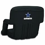 NFL Dallas Cowboys Portable Ventura Reclining Seat, Black