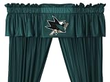 San Jose Sharks Window Treatments Valance and Drapes
