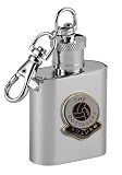 Football Club Keyring Flasks-Fulham 'The Cottagers' Football Club 1Oz Keyring Hip Flask