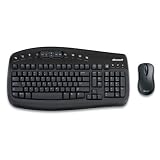 Arabic and English (White Letters) Microsoft Wireless Black Keyboard and Mouse Set