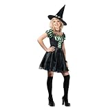 Teens' Striped Witch Costume - Lime