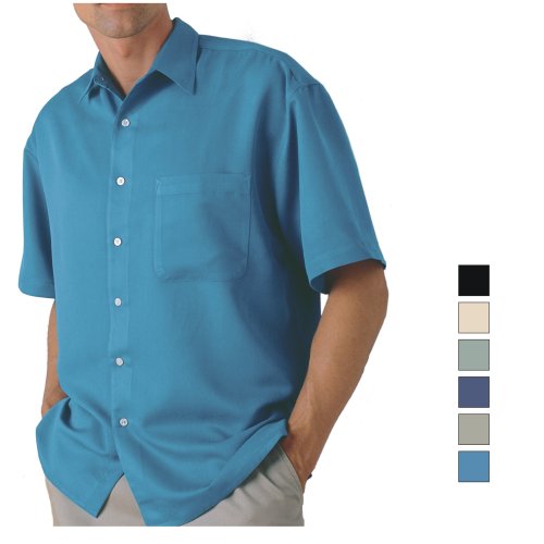 Bill Blass - Silk Touch Microfiber Camp Shirt - BBP7952