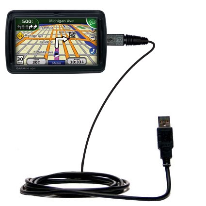 Classic Straight USB Cable for the Garmin Nuvi 855 with Power Hot Sync and Charge capabilities - uses Gomadic TipExchange Technology