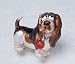 Hound Dog With Decorative Collar Glass Christmas Ornament #823000B
