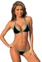 R202 Black Velvet Teeny G-String Top: L \ Bottom: Full