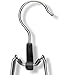 Honey-Can-Do HNGZ01527 8 Pack Wooden Pant Hanger with Clamp, Ebony