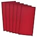 DII Basic Solid Dishtowel Collection Cotton Flat Woven, Small Set, 18x28, Tango Red, 6 Piece