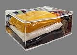 Clear Zippered Blanket Storage Bag