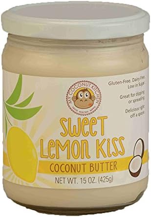 My Coconut Kitchen Sweet Lemon Kiss Coconut Butter Lemon Vanilla Organic Gluten-free Peanut-free Dairy-free No Refined Sugar